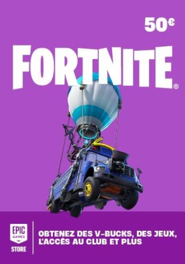 Carte-cadeau 50€ Fortnite pour la France 50.00 EUR | Code
